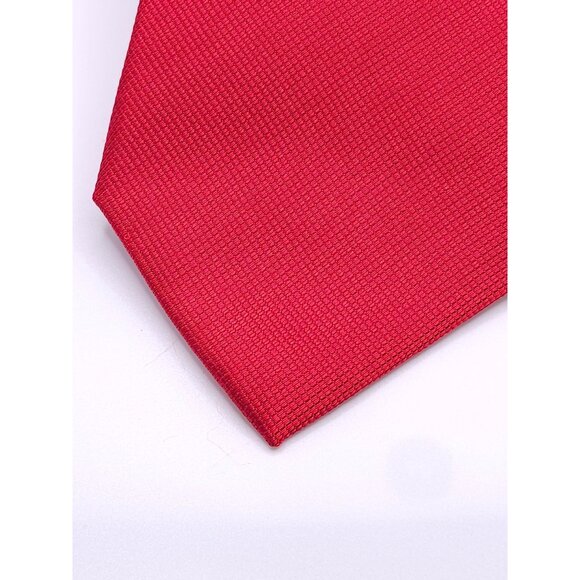 Van Heusen Mens Classic Solid Red Necktie - Picture 4 of 16